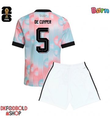 Belgien Maxim De Cuyper #5 Udebanesæt Børn VM 2026 Kort ærmer (+ korte bukser)